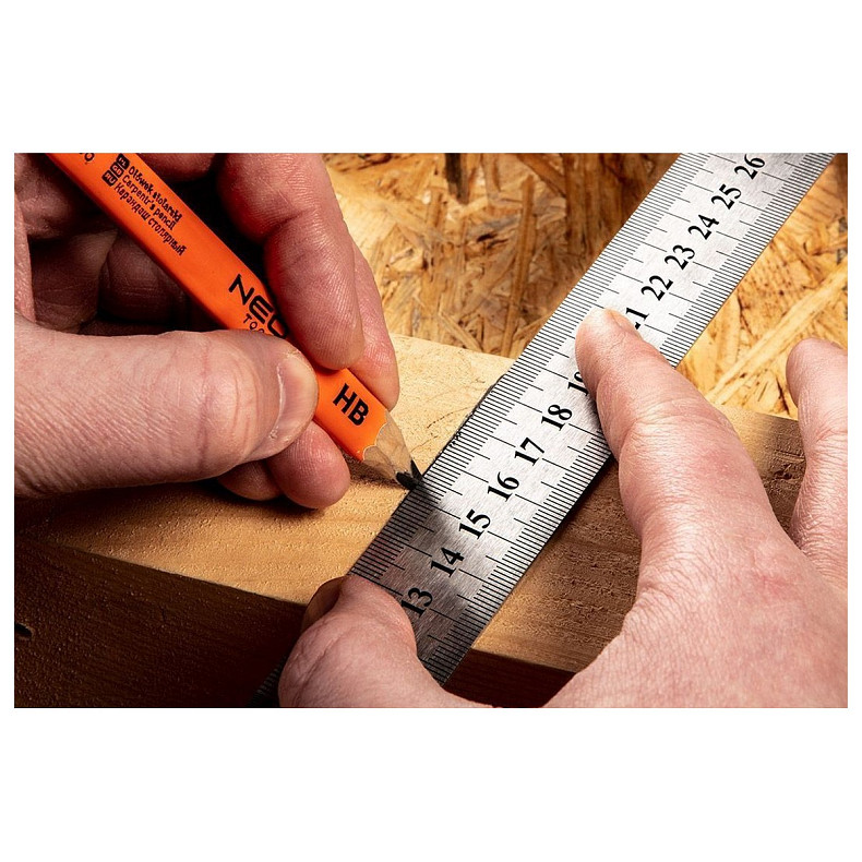 Линейка Neo Tools, нержавеющая сталь, 1м (72-210)