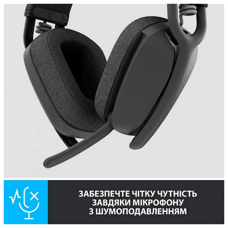 Bluetooth-гарнитура Logitech Zone Vibe 125 Wireless Headphones Graphite (981-001126)