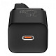 Зарядний пристрій Baseus Super Si Quick Charger 1C (1USB-C) 25W Black (TZCCSUP-L01) + кабе