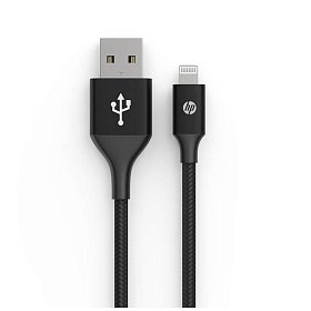 Кабель HP USB - Lightning, 2м, черный (DHC-MF100-2M)