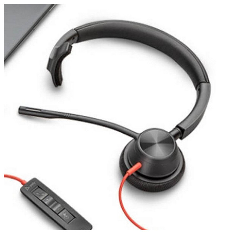 Компьютерная гарнитура моно On-ear Poly Blackwire 3310-M, USB-A, USB-C, всенаправленный, Microsoft Tea