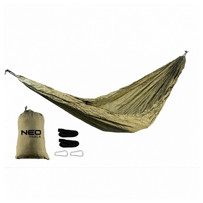 Гамак Neo Tools, матеріал нейлон 210T, 330x140см (63-124)