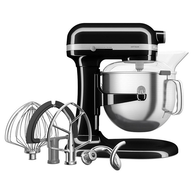 Кухонный комбайн KitchenAid Heavy Duty 6,6 л 5KSM70JPXEOB с подъемной чашей, черный