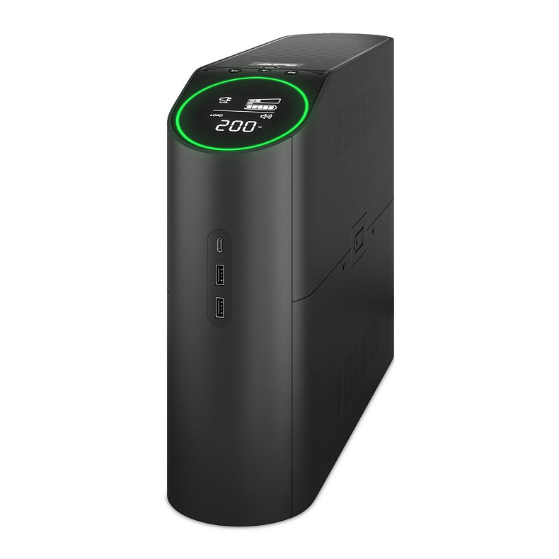 ДБЖ APC Back-UPS Pro 2200VA /1320W, LCD, USB, RGB Lights, 4xSchuko + 2xC