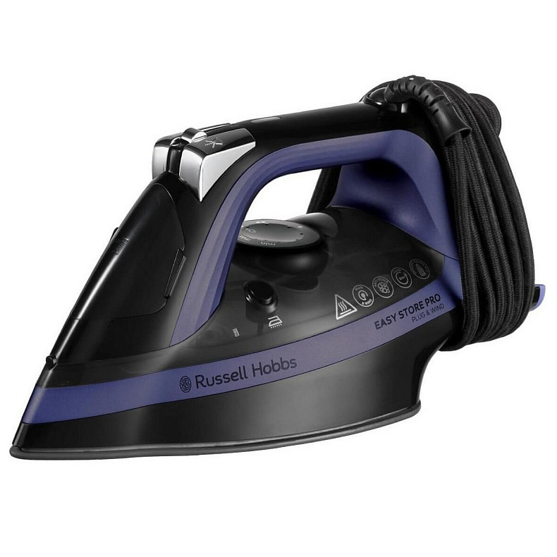 Утюг Russell Hobbs Easy Store Pro, 2400Вт, 320мл, паровой удар -200гр, постоянная пара - 50гр, собери