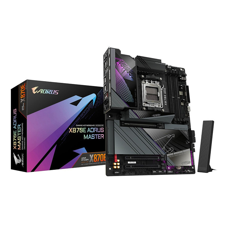 Материнська плата GIGABYTE X870E AORUS MASTER sAM5 X870 4xDDR5 M.2 HDMI Typc-C ATX