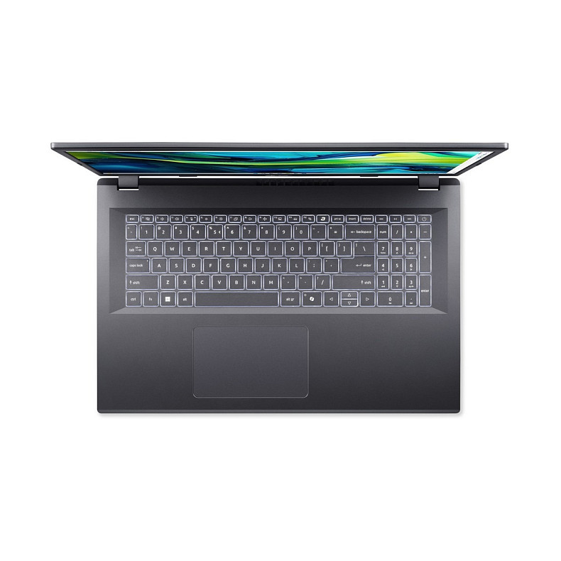 Ноутбук Acer Aspire 17 A17-51M 17.3" FHD IPS, Intel 7-150U, 16GB, F512GB, UMA, Lin, серый
