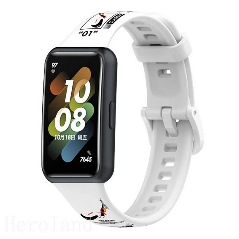 Ремешок BeCover Modern Style для Huawei Band 7/Honor Band 7 White (709454)