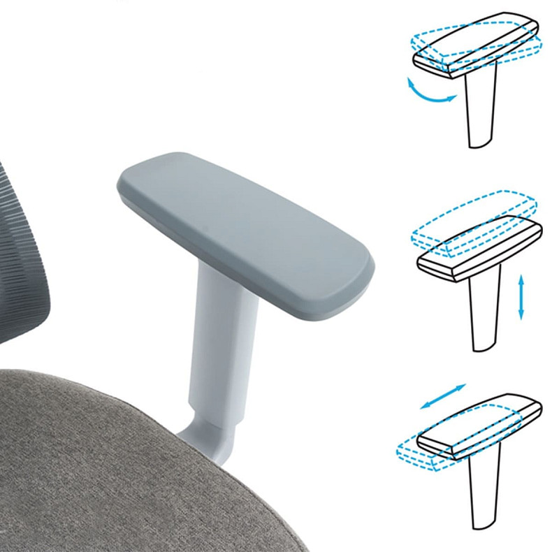 Крісло офісне OfficePro ElegantOC600-G-DG-DG