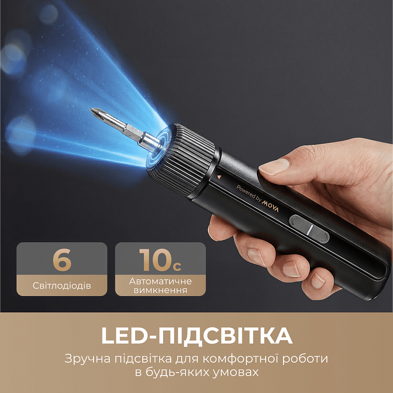 Електровикрутка MOVA MSD008 (8Nm, 24 біти в кейсі)