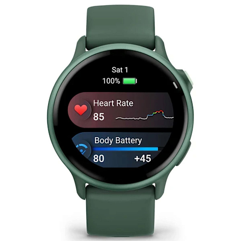 Спортивний годинник Garmin Vivoactive 6 Metallic Jasper Green with Jasper Green Band