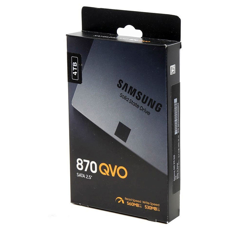 SSD диск Samsung 870 QVO 4ТB 2.5" SATAIII V-NAND MLC (MZ-77Q4T0BW)