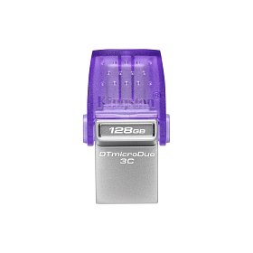 Накопичувач Kingston 128GB USB 3.2 Type-A Gen1 + Type-C DT microDuo 3C