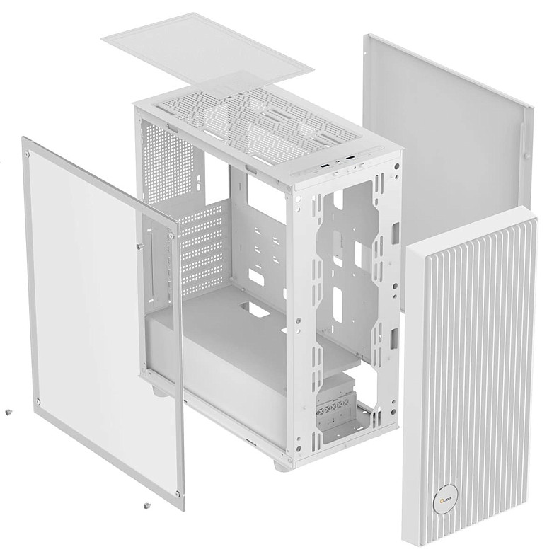 Корпус Ocypus GAMMA C70 W/O PSU, WH ARGB ATX (GAMMA-C70-WHG400XX-GL)