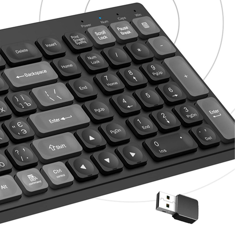 Клавіатура бездротова OfficePro (SK985B)
