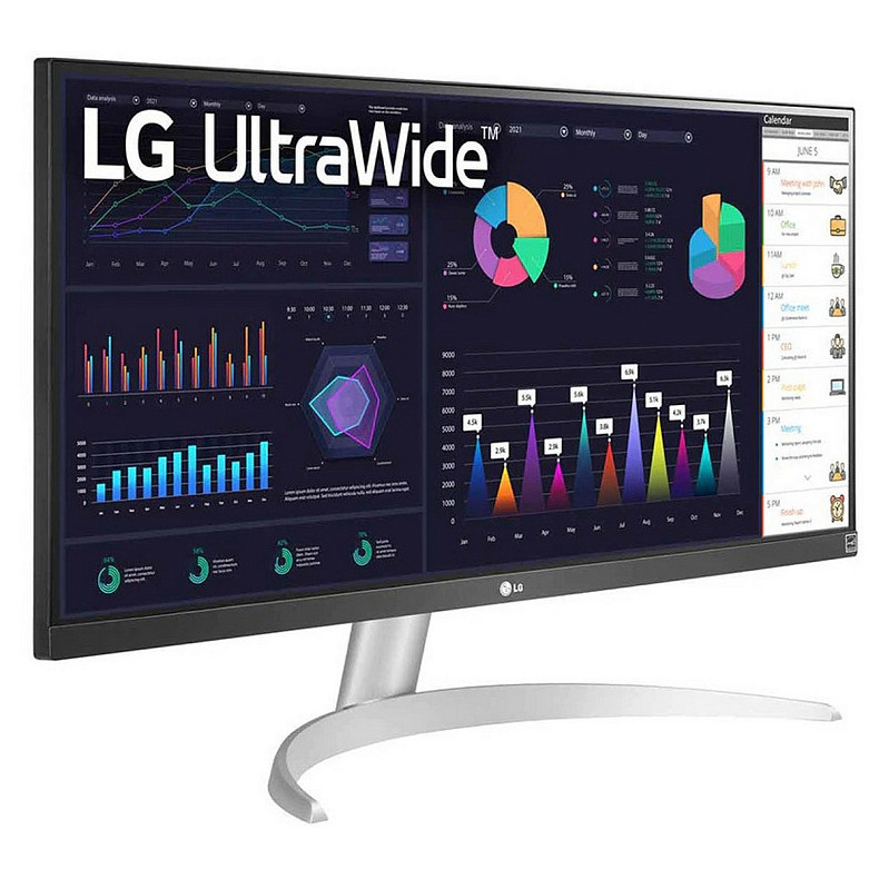 Монитор LG 29" 29WQ600-W HDMI, DP, USB-C, MM, IPS, 2560x1080, 21:9, sRGB 99%, FreeSync, HDR10