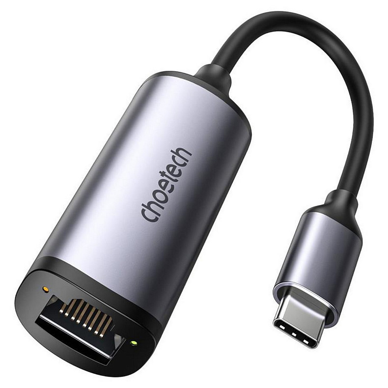 Сетевой адаптер Choetech HUB-R02 USB-C to RJ45 2.5Gbps