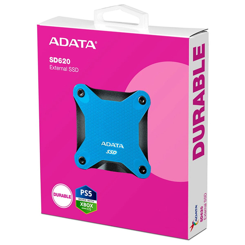 Портативний SSD ADATA SD620 512GB USB 3.2 520/460MB/s Blue