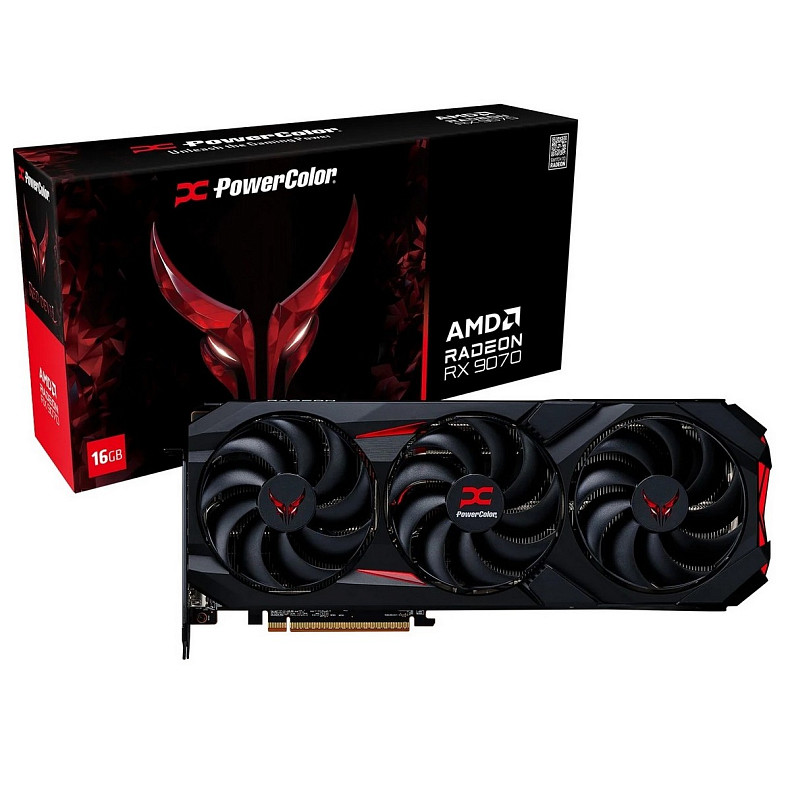 Відеокарта PowerColor Red Devil RX 9070 16GB GDDR6 (RX9070 16G-E/OC)