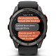 Спортивний годинник GARMIN Fenix ??8 Pro 51 mm MicroLED Sapphire Carbon Gray DLC Titanium with Black/Pebble Gray Silicone Band (010-03380-00)