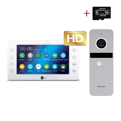 Комплект видеодомофона Neolight KAPPA+ HD / Solo FHD Silver