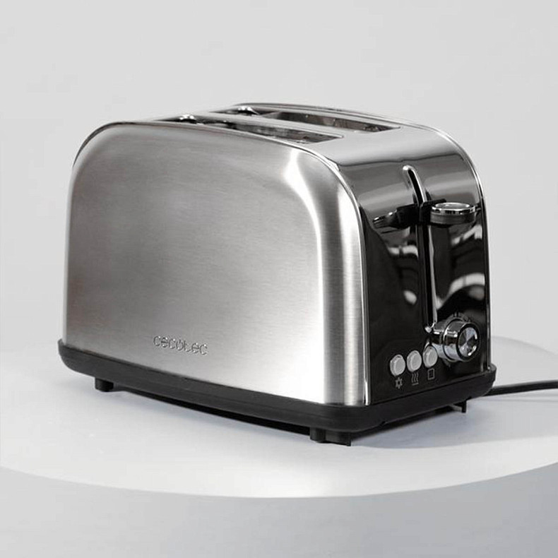 Тостер CECOTEC Toast&time 850 Inox Lite 