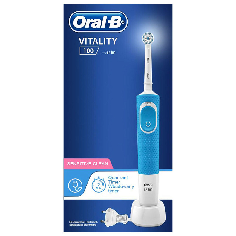 Зубная щетка Braun Oral-B Vitality D100.413.1 PRO Sensitive Clean Blue