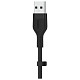 Кабель заряджання/синхронізації Belkin USB-A > Lightning, 2м, силіконовий з кліпсою, чорний