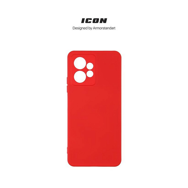 Чехол-накладка Armorstandart Icon для Xiaomi Redmi Note 12 4G Camera cover Red (ARM67703)