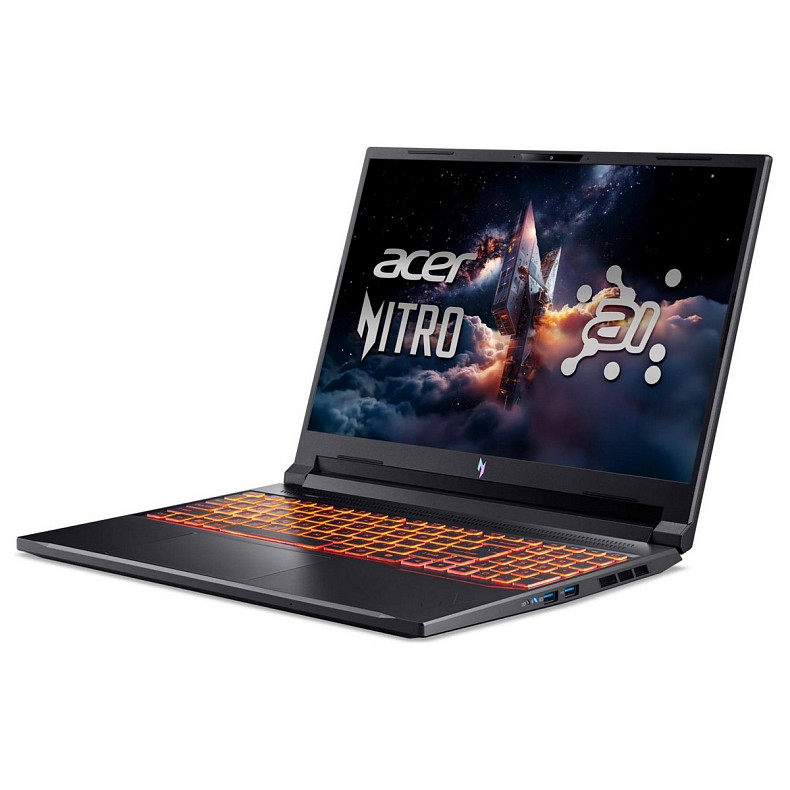 Ноутбук Acer Nitro V 16 ANV16-61 16" WUXGA IPS, AMD R5-340, 16GB, F512GB, NVD4050-6, Lin, чорний