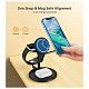 Зарядний пристрій 15W 3-in-1 Magnetic Wireless Fast Charger black Choetech