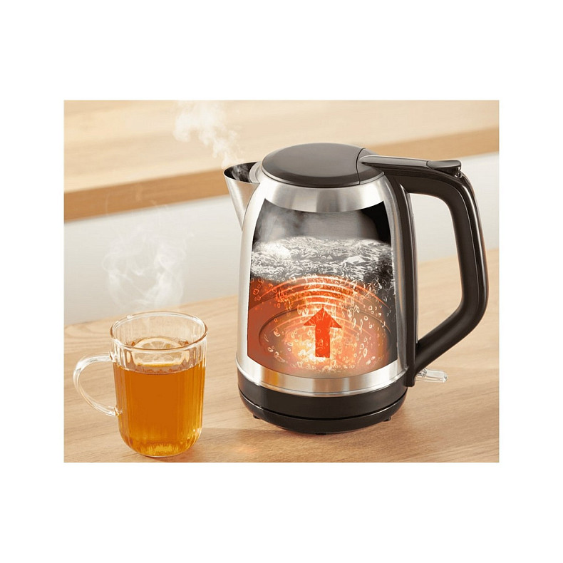 Електрочайник Tefal Subito 1.7л, нерж. сталь, чорний