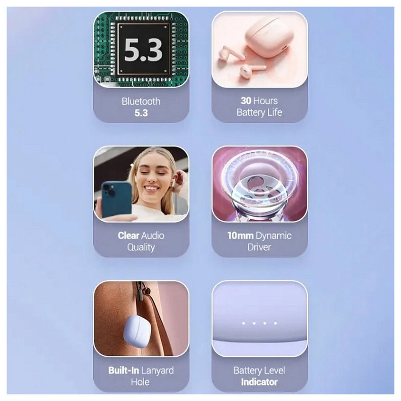 Наушники Vention Elf Earbuds E03 White