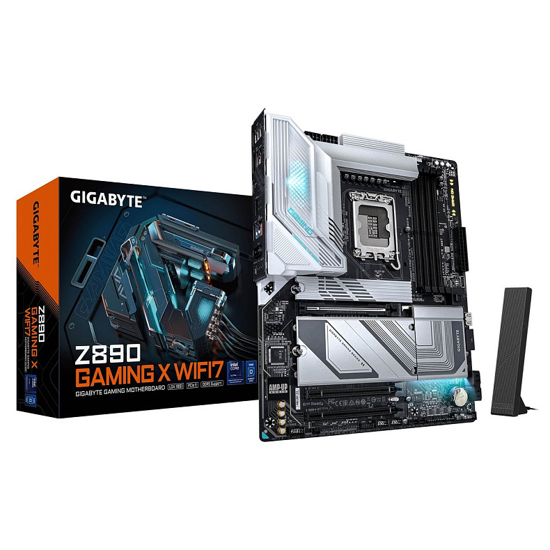 Материнська плата GIGABYTE Z890 GAMING X WIFI7 s1851 Z890 4xDDR5 M.2 HDMI DP Wi-Fi BT ATX