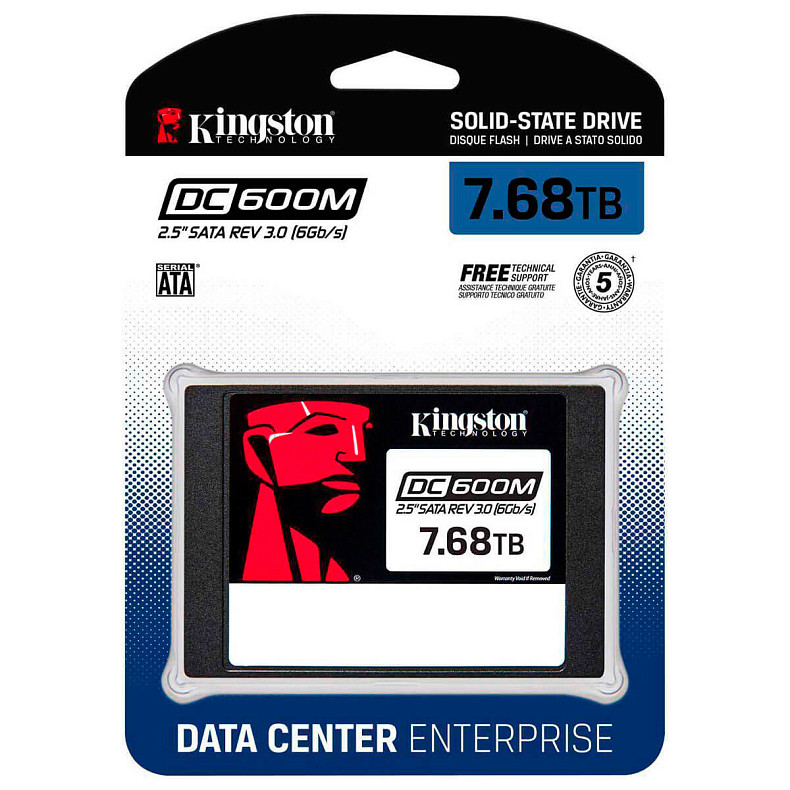 SSD диск Kingston DC600M 2.5" SATA 7.68TB