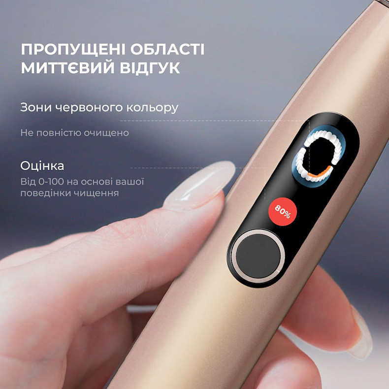 Электрическая зубная щетка Oclean X Pro Digital Set Champagne Gold