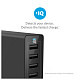 Мережевий зарядний пристрій ANKER PowerPort 6 - 60W 6-port USB Power IQ USA cord (Чорний)