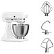 Кухонный комбайн KitchenAid CLASSIC 4,3л 5K45SSEWH с откидным блоком белый