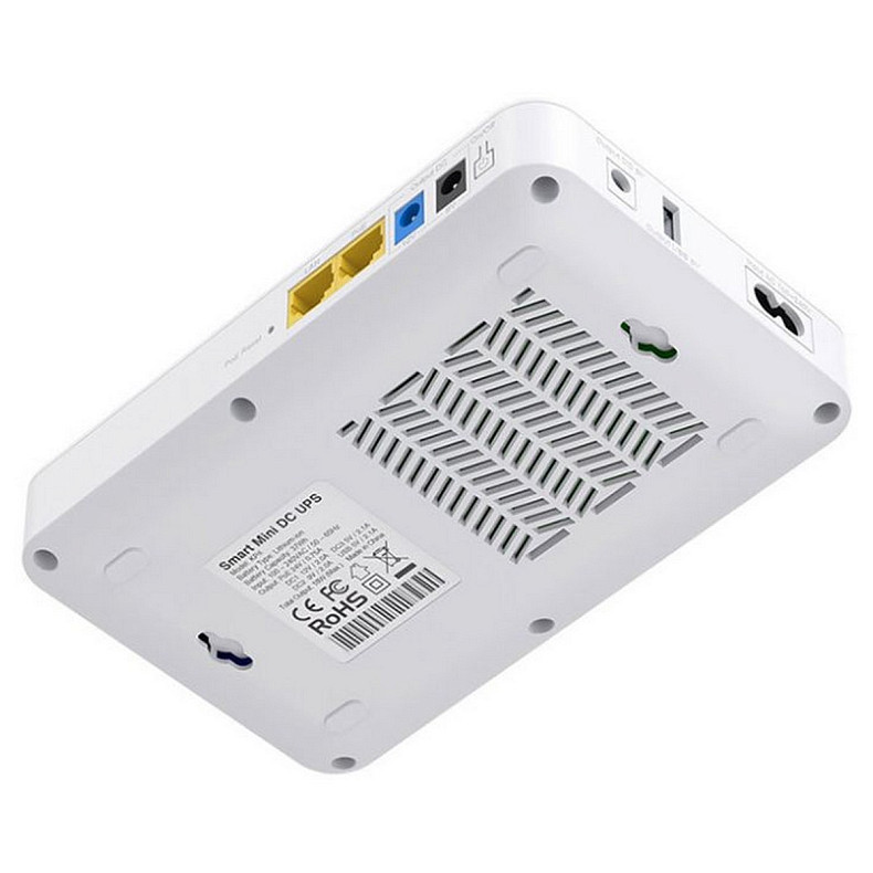 ДБЖ для роутерів Marsriva DC UPS KP6 Max 240VAC 3xDC+PoE24V1A+USB OUT, 2x5V/9V/12V2.5A 18W 20000mAh