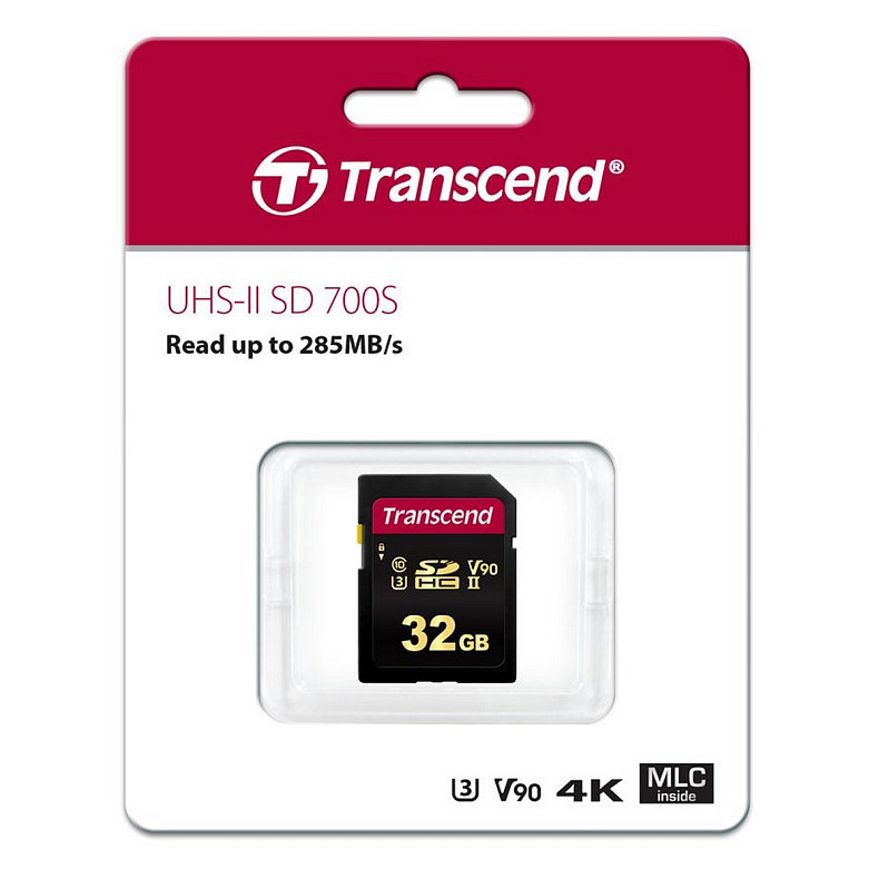 Карта пам'яті Transcend SD  32GB C10 UHS-II U3 R285/W220MB/s 4K