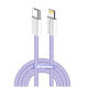Кабель ColorWay Lightning + Type-C USB (M/M), 3.0 А, 1 м, Purple (CW-CBPDCL061-PU)