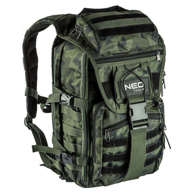 Рюкзак Neo Tools Camo, 30л, поліестер 600D, посилений, камуфляж (84-321)