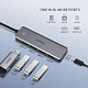 Хаб Ugreen CM219 USB 3.0 -> 4xUSB 3.0 active, с питанием Type-C, 15см