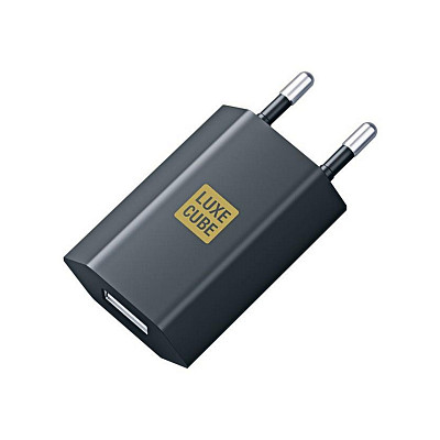 Зарядное устройство Luxe Cube 1USB 1A Black (7775557575174)