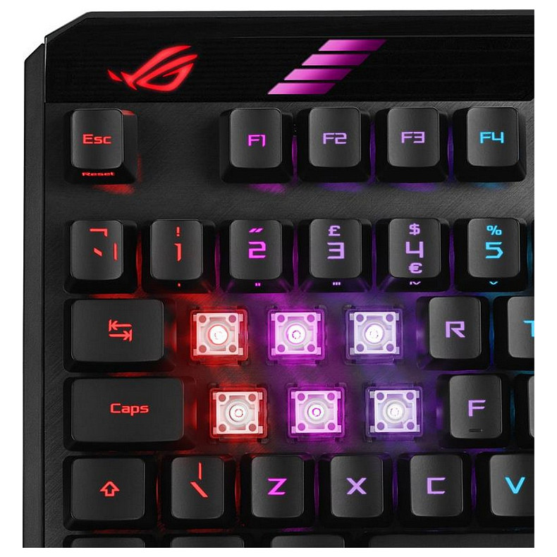 Бездротова клавіатура Asus ROG Claymore II RD RGB WL Black (90MP01W0-BKUA01)