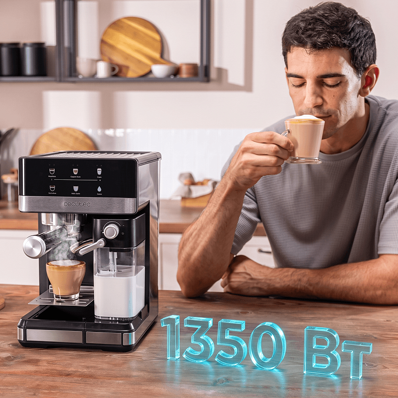 Кофеварка рожковая CECOTEC Power Espresso 20 Touch & Cream