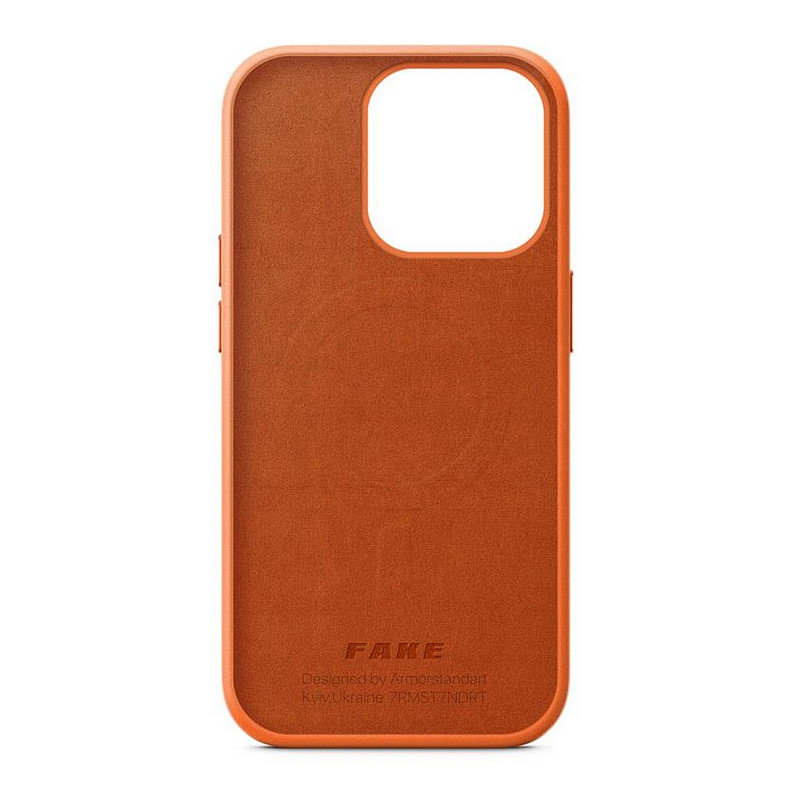 Чохол-накладка Armorstandart Fake Leather Apple iPhone 14 Pro Golden Brown (ARM64461)