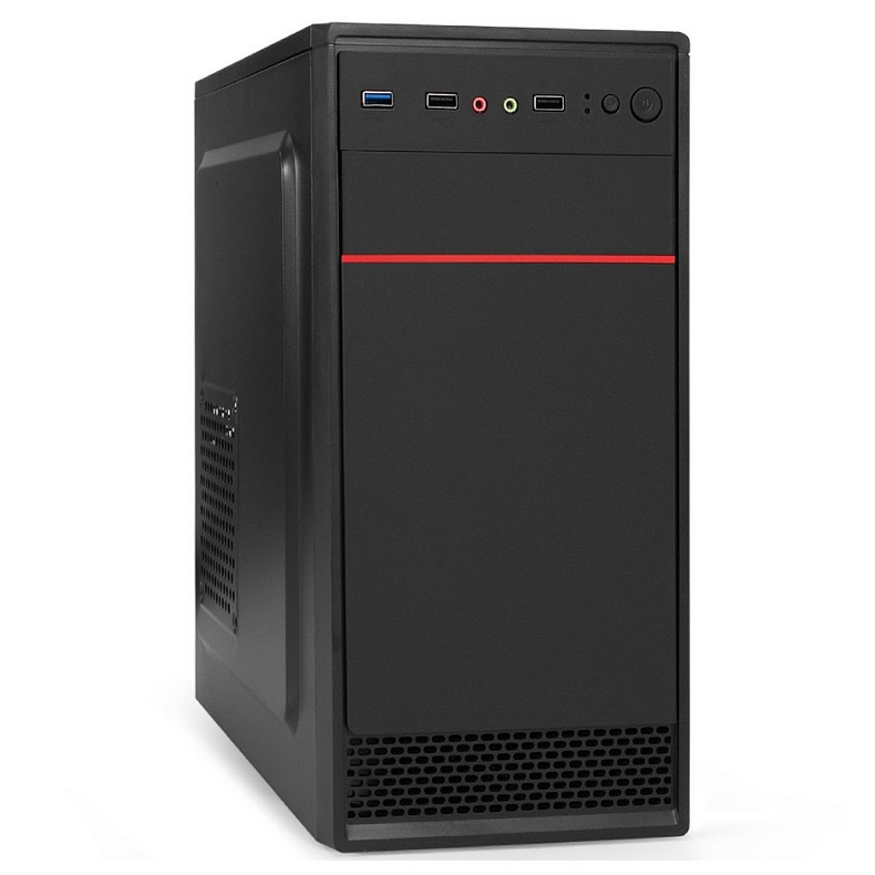 Корпус Casecom GN-1714 450W-120mm USB 3.0 mATX, Black