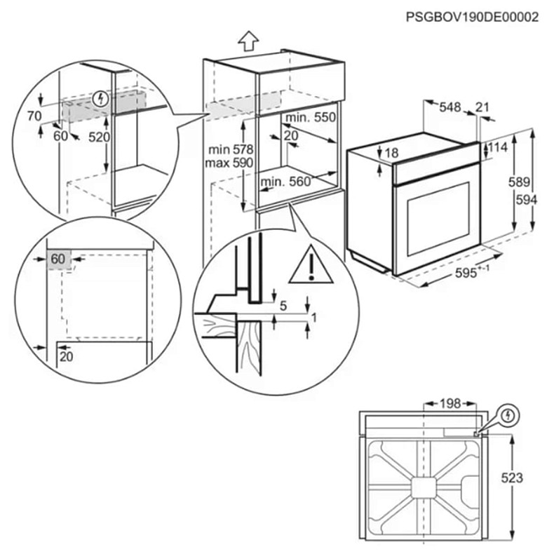 Духовой шкаф электрический Electrolux LOD8P39Z