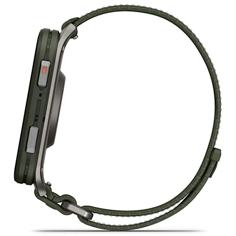 Смарт-годинник Garmin Venu X1 Moss with Titanium Caseback and Moss ComfortFit Nylon Band (010-02980-01)